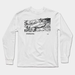 Indiana USA Long Sleeve T-Shirt